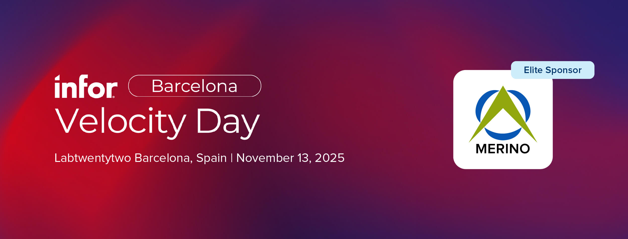 Infor Velocity Days Barcelona Nov